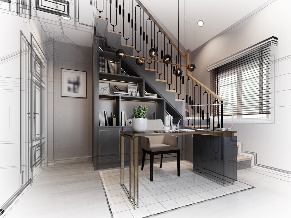sketch-design-interior-working-room3d-rendering